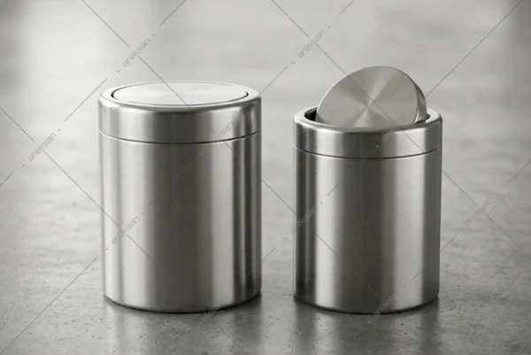 otel tipi döner kapaklı çöp kovası