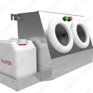 duvara monte çift çanak el dezenfektan dispenseri