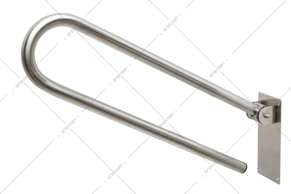 Mafsallı engelli tutunma barı ENG708 katlanır paslanmaz çelik