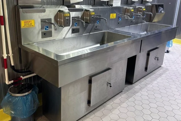 İkili Fotoselli El Yıkama Evyesi