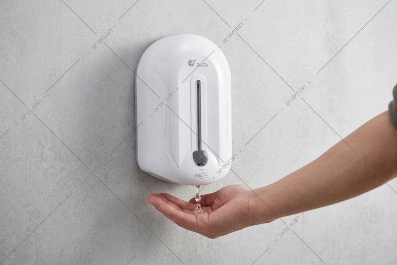 Kilitli fotoselli sabunluk ABS gövde 1100 ml duvara monte