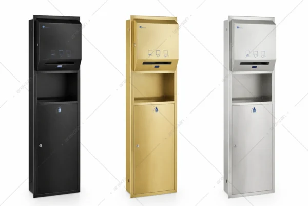 Ankastre sensörlü kağıt havlu dolabı GSG63B 304 paslanmaz fotoselli