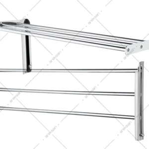 OSP812 paslanmaz balkon havluluğu, 304 çelik, 3 raflı, 600 mm genişlik