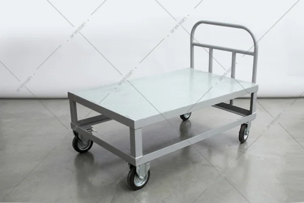 Galvaniz yük taşıma arabası AR-T106 sanayi tipi döner teker