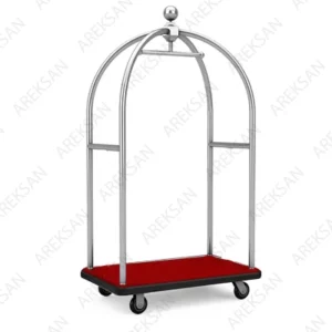 paslanmaz çelik otel bellboy arabası valiz taşıma