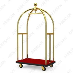 paslanmaz çelik otel bellboy arabası valiz taşıma
