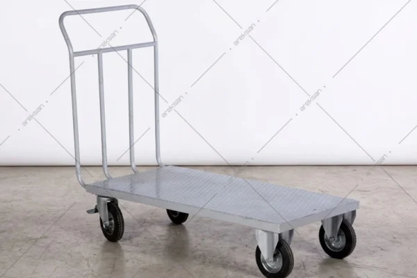 Tek kollu yük taşıma arabası AR-037 galvaniz sac elektrostatik boyalı