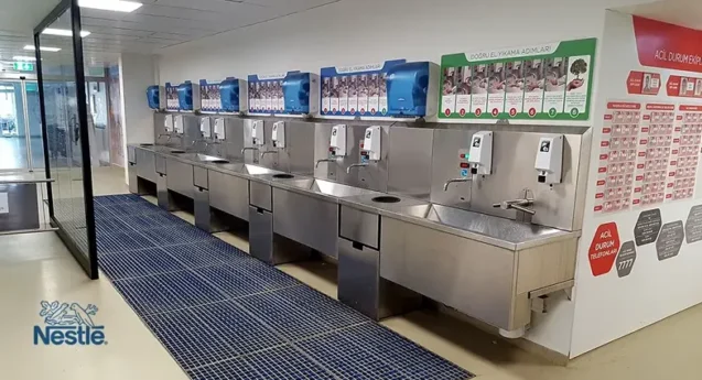 Nestle Fabrikası El Yıkama Evyesi