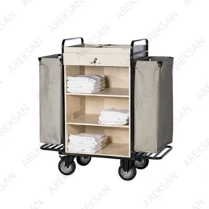 Ahşap otel kat arabası