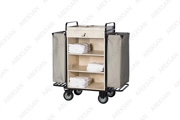 Ahşap otel kat arabası