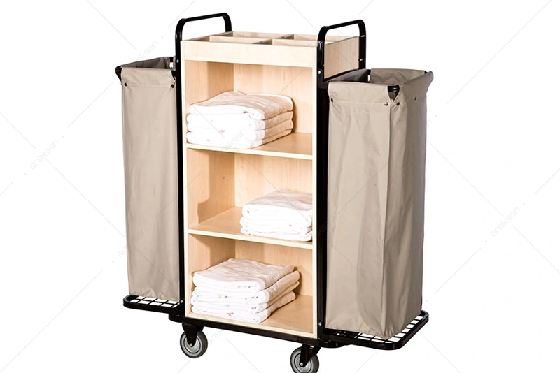 KSA-2 torbalı otel kat servis arabası