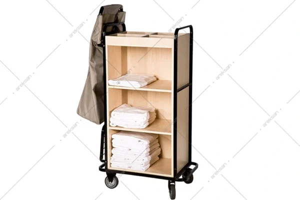 KSA-3 tek torbalı otel kat servis arabası