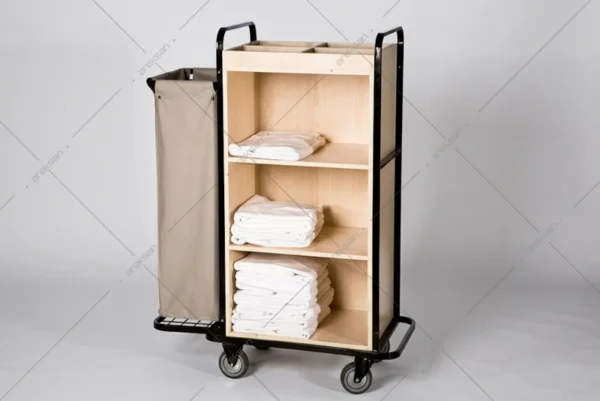 KSA-3 tek torbalı otel kat servis arabası