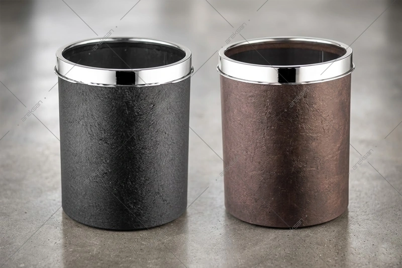 CDK001-1 deri kaplı çöp kovası