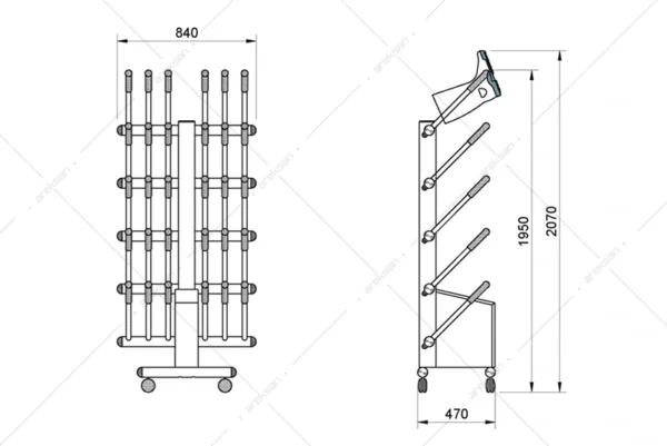 15 Çift Paslanmaz Bot Kurutucu