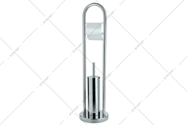 AKS002 ayaklı klozet seti U tipi, 304 paslanmaz çelik