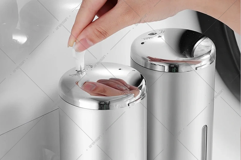 Alttan Çekme Üçlü Sabun Şampuan Dispenseri - Görsel 2