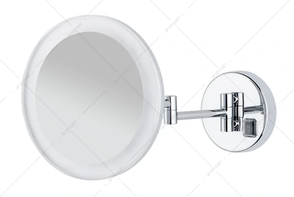 MA3001-1 ledli 3 kollu paslanmaz mafsallı makyaj aynası