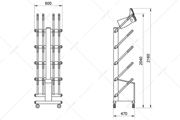 10 Çift Kapasiteli Bot Kurutucu