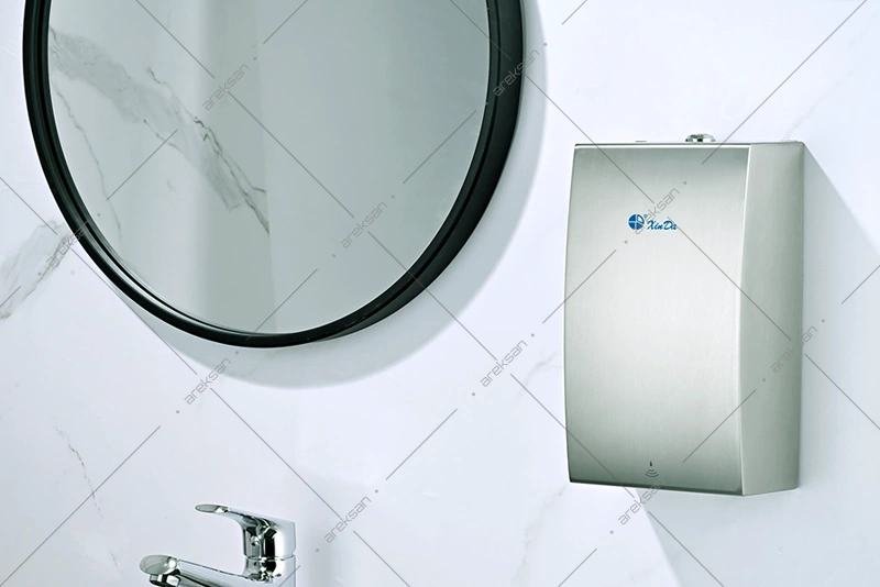 Bombe tasarım sensörlü sabunluk paslanmaz çelik 1100 ml