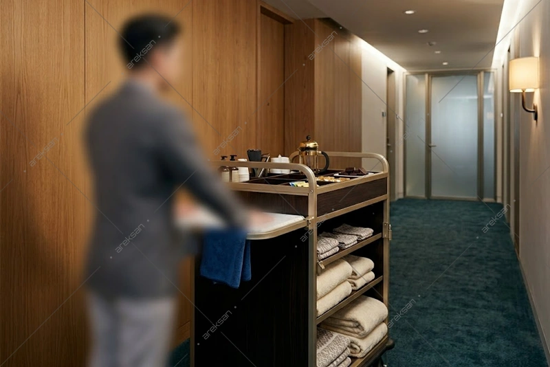 Housekeeping Ekipmanları Otel Kat Arabası