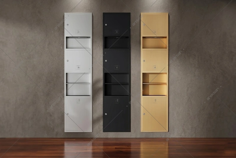 Kağıt havlu dolabı modelleri sensörlü ve manuel sistemler