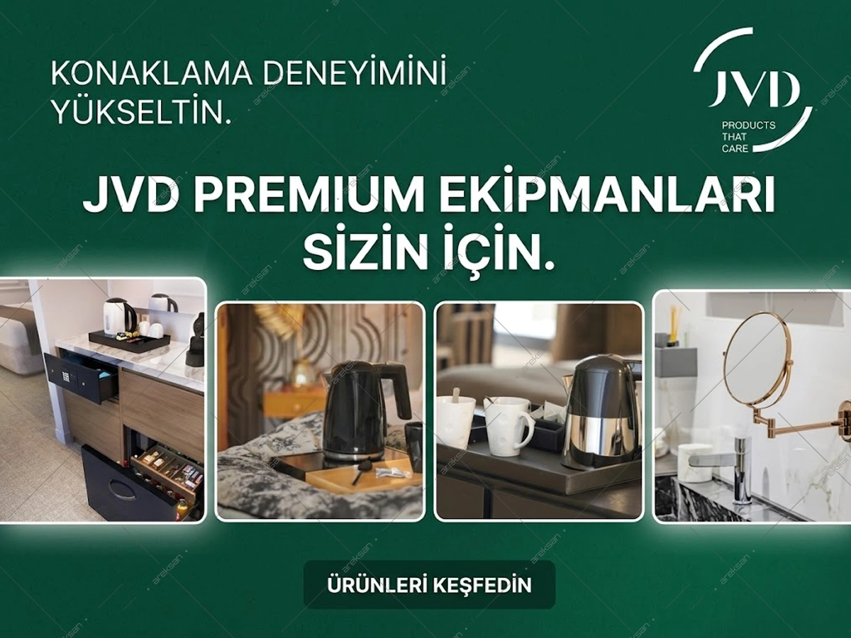 JVD Otel Oda İçi Ekipmanları Katalog Kapağı